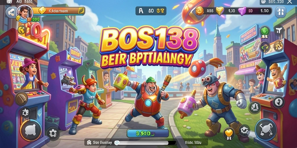 Screenshot menampilkan gameplay seru dalam BOS138.