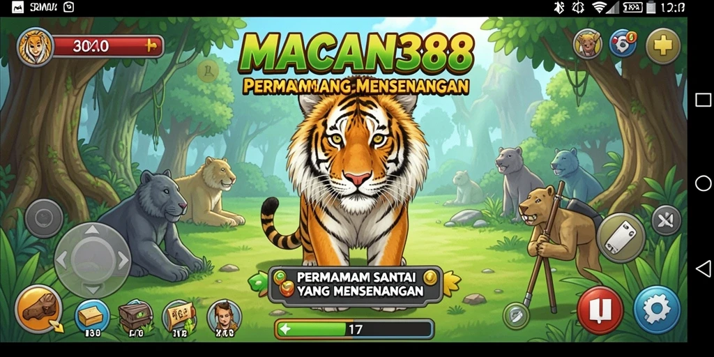 Tampilan menyenangkan dalam gameplay casual MACAN388.