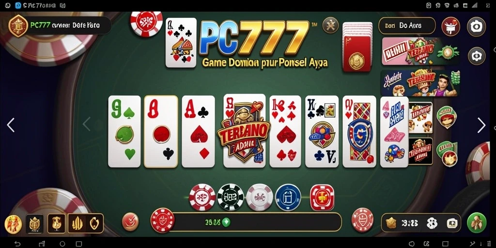 Tampilan gameplay PC777 yang menarik dan interaktif dalam permainan Domino.
